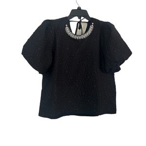 Women’s Black Pearl Collar Size Medium